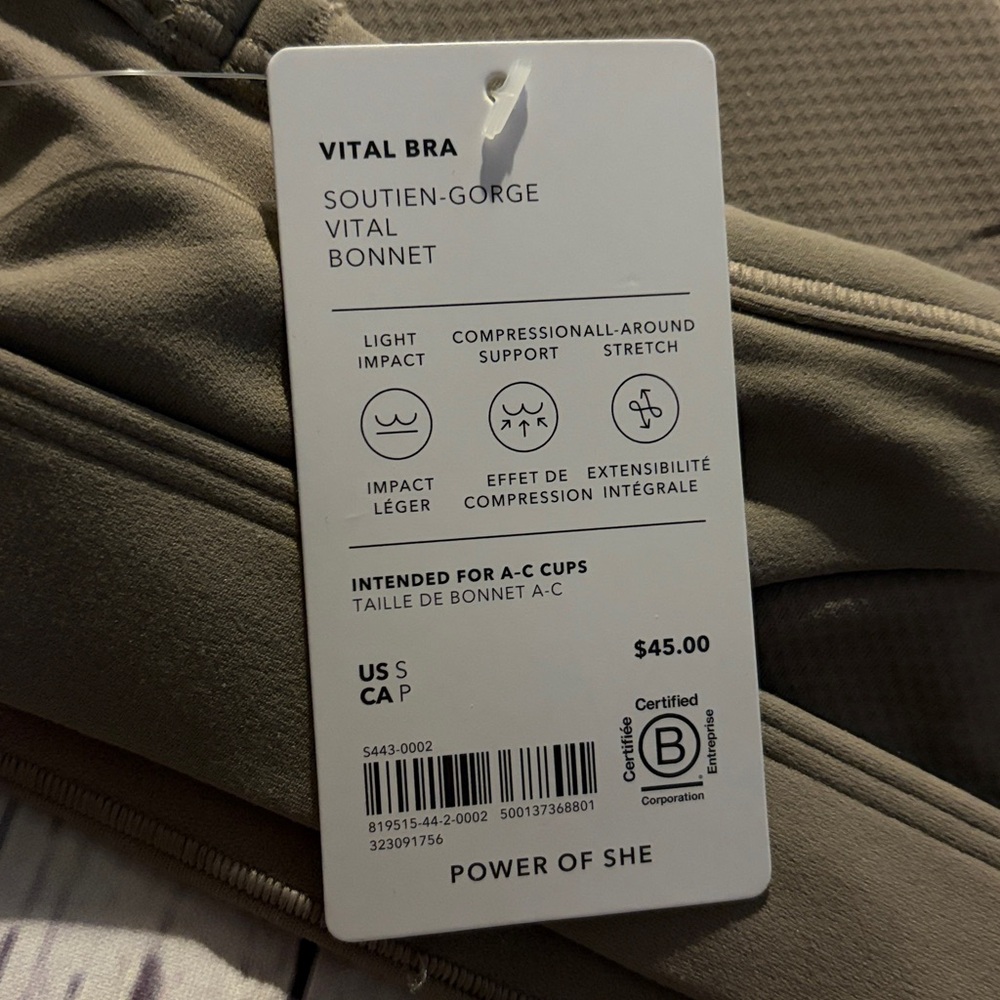 New Athleta Vital Bra A-C - Picture 7 of 11